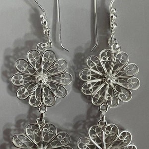Maya Sterling Silver Handcrafted Filigree Earrings