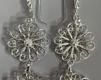 Maya Sterling Silver Handcrafted Filigree Earrings