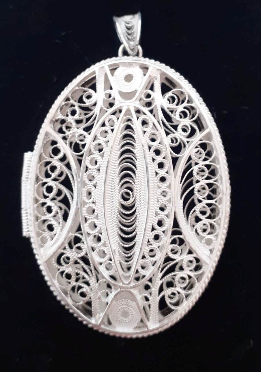 Sterling Silver Locket Pendant "Valuable Secrets"
