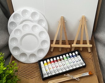 Sip and Paint Gift Set for 2 | Date Night at Home | Girl’s Night In | Paint Your Partner | Birthday Gift | Mother’s Day