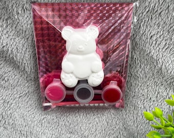 Paint Your Own Teddy Bear Craft Kits | Birthday Party Favours | Craft Set for Kids and Adults | Gift | Pocket Money