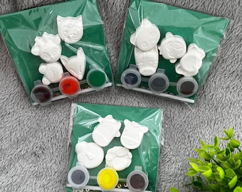 Paint Your Own Animal Faces Craft Kits | Birthday Party Favours | Craft Set for Kids and Adults | Gift | Pocket Money