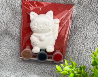 Paint Your Own Lucky Cat Craft Kits | Birthday Party Favours | Craft Set for Kids and Adults | Gift | Pocket Money