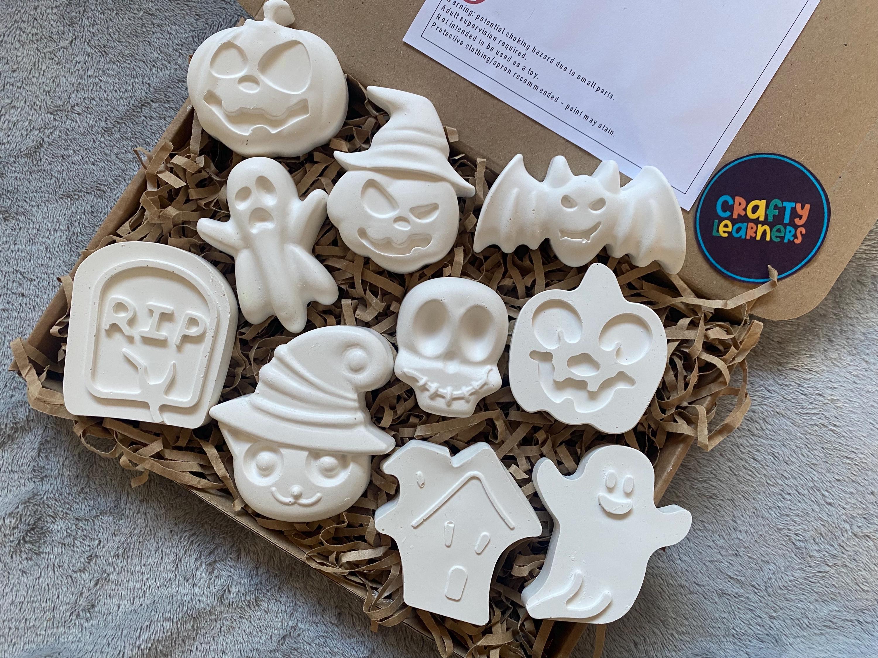 Paint Your Own Halloween Plaster Figurines | Class / Party Pack | Bulk Buy | Trick or Treat | Early Years