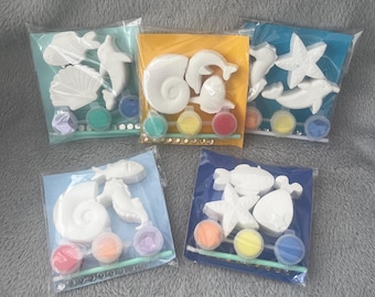 Minikits para pintar bajo el mar / Recuerdos para fiestas de cumpleaños / Kit de manualidades para niños y adultos / Regalo / Precios económicos
