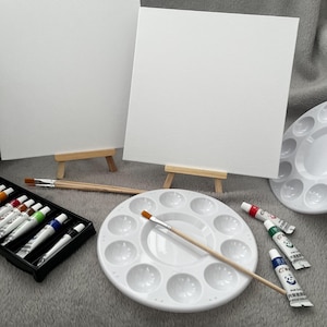 Sip and Paint Gift Set for 2 | Date Night at Home | Girl’s Night In | Valentine’s Day | Paint Your Partner | Birthday | Mother’s Day afbeelding 6