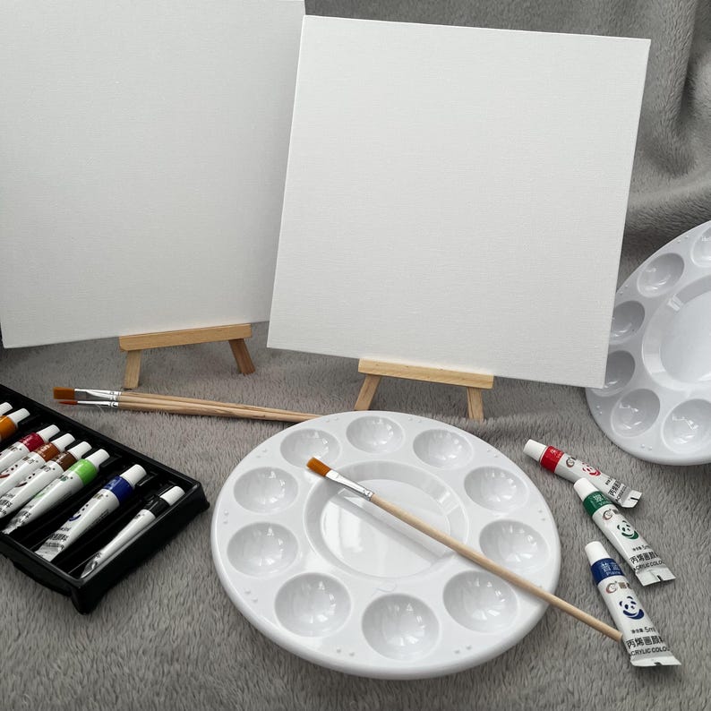 Sip and Paint Gift Set for 2 | Date Night at Home | Girl’s Night In | Valentine’s Day | Paint Your Partner | Birthday | Mother’s Day afbeelding 6
