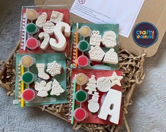 Paint Your Own Christmas Mini Kits | Christmas Party Favours | Stocking Filler | Xmas Eve Box | Xmas Gift