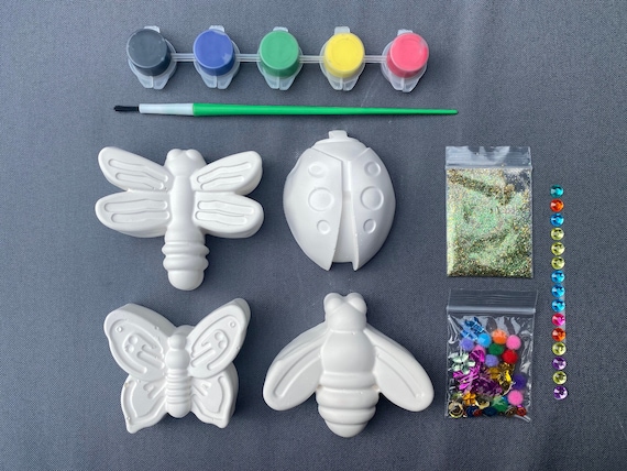 Kit de manualidades de fieltro para insectos - 12 - Artesanía para niños y actividades divertidas en el hogar Kit de manualidades de fieltro para insectos - 12 - Artesanía para niños y actividades divertidas en el hogar
