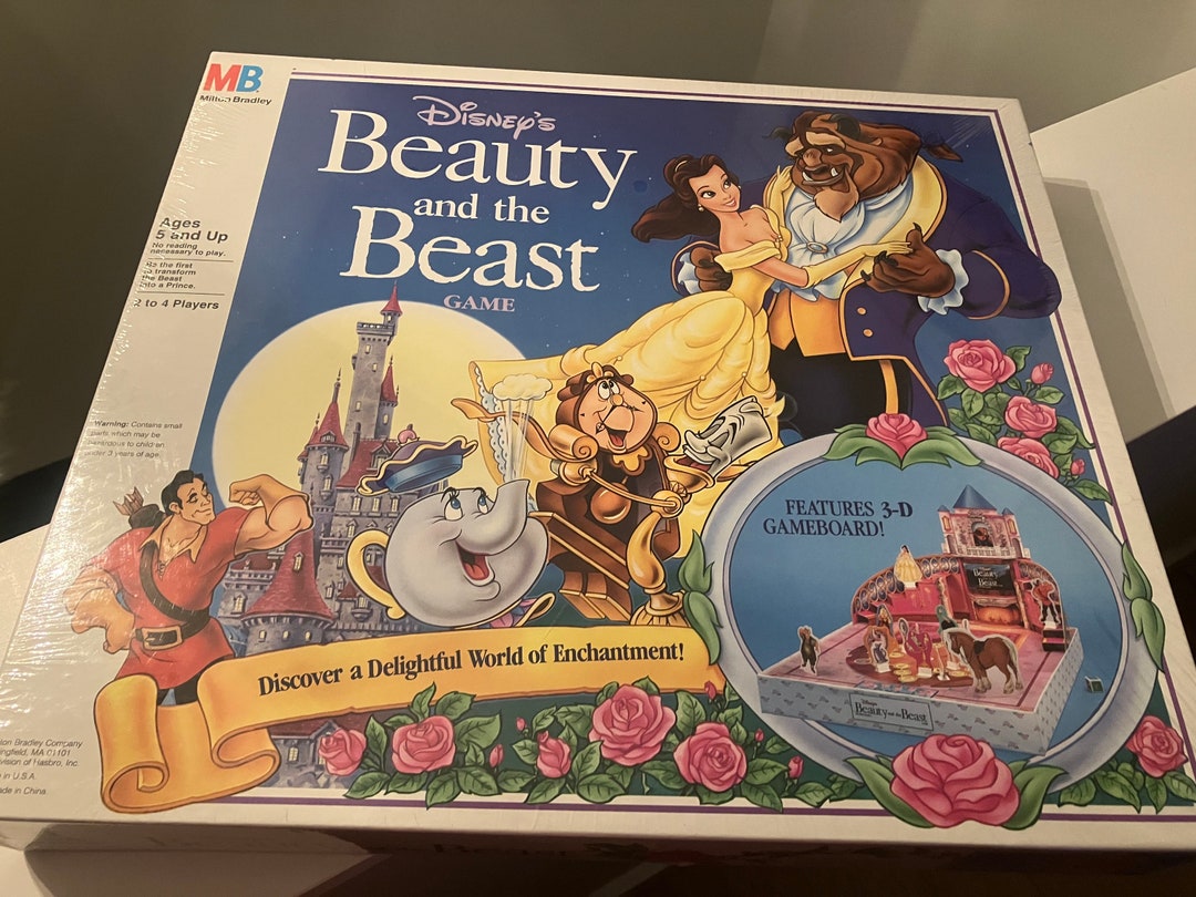 Vintagethe Beauty and the Beastboard Game3ddisneynewfactory