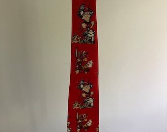 A vintage Tie-Madhatter-Alice in wonderland-Funtyme-men’s tie-90s-