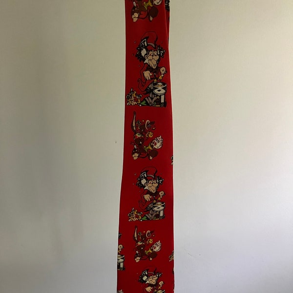 A vintage Tie-Madhatter-Alice in wonderland-Funtyme-men’s tie-90s-