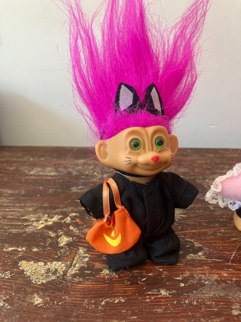 Vintage RUSS TROLL-6 Choices-cat Halloween-grad-birthday-valentines ...