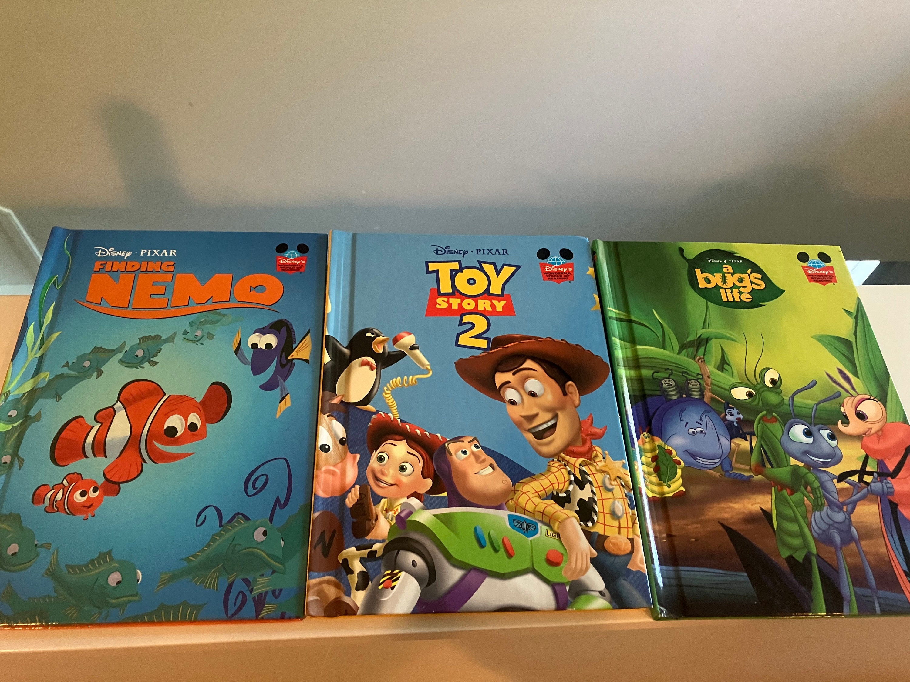 Vintage Disney Pixar Books-toy Story 2-finding Nemo-a Bugs Life