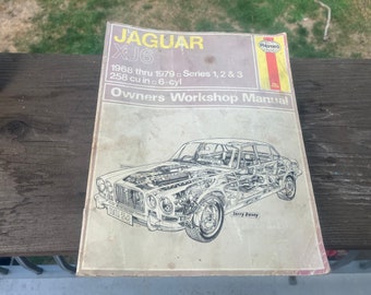 Jaguar XJ6 vintage - Manuel d'atelier du propriétaire 1968-1979 - Homme des cavernes - Collectionneur de voitures des cavernes - Collectionneur de jaguars - Cadeau pour lui