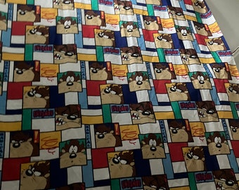 Vintage-Taz flat sheet-twin-Warner bros-1997-new
