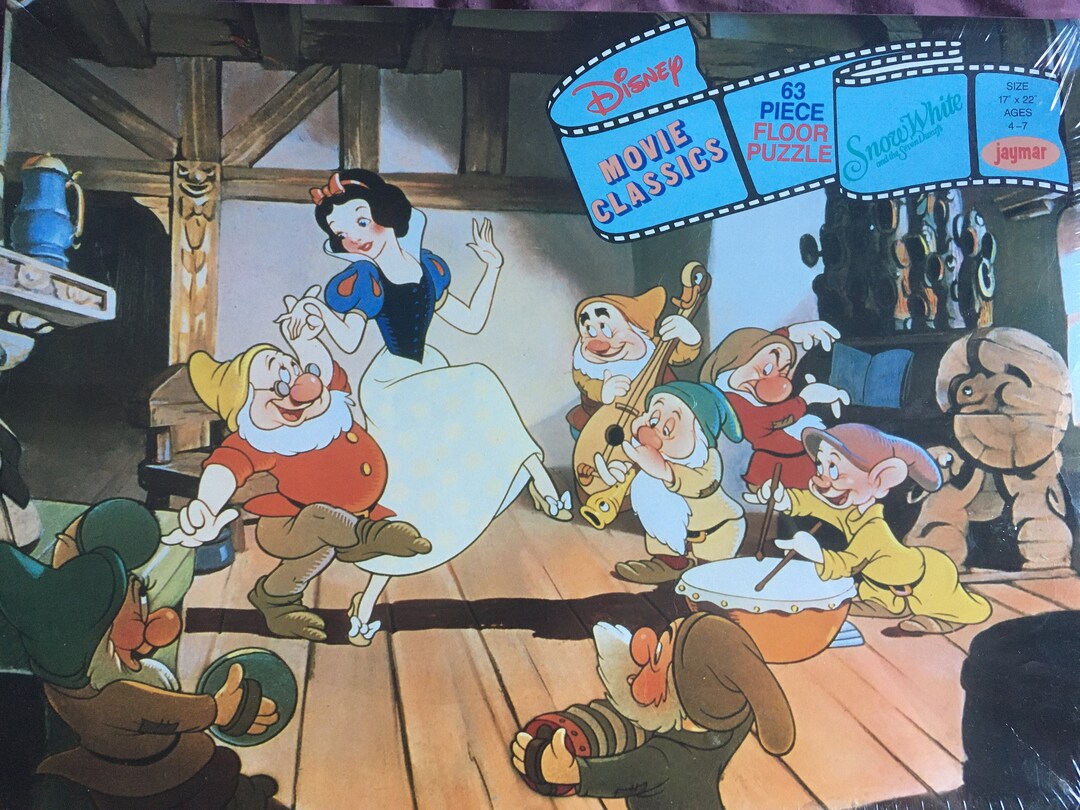 Vintage Snow White & the Seven Dwarves Puzzle - Etsy