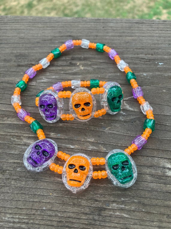 A Vintage kids Halloween necklace and bracelet-sku
