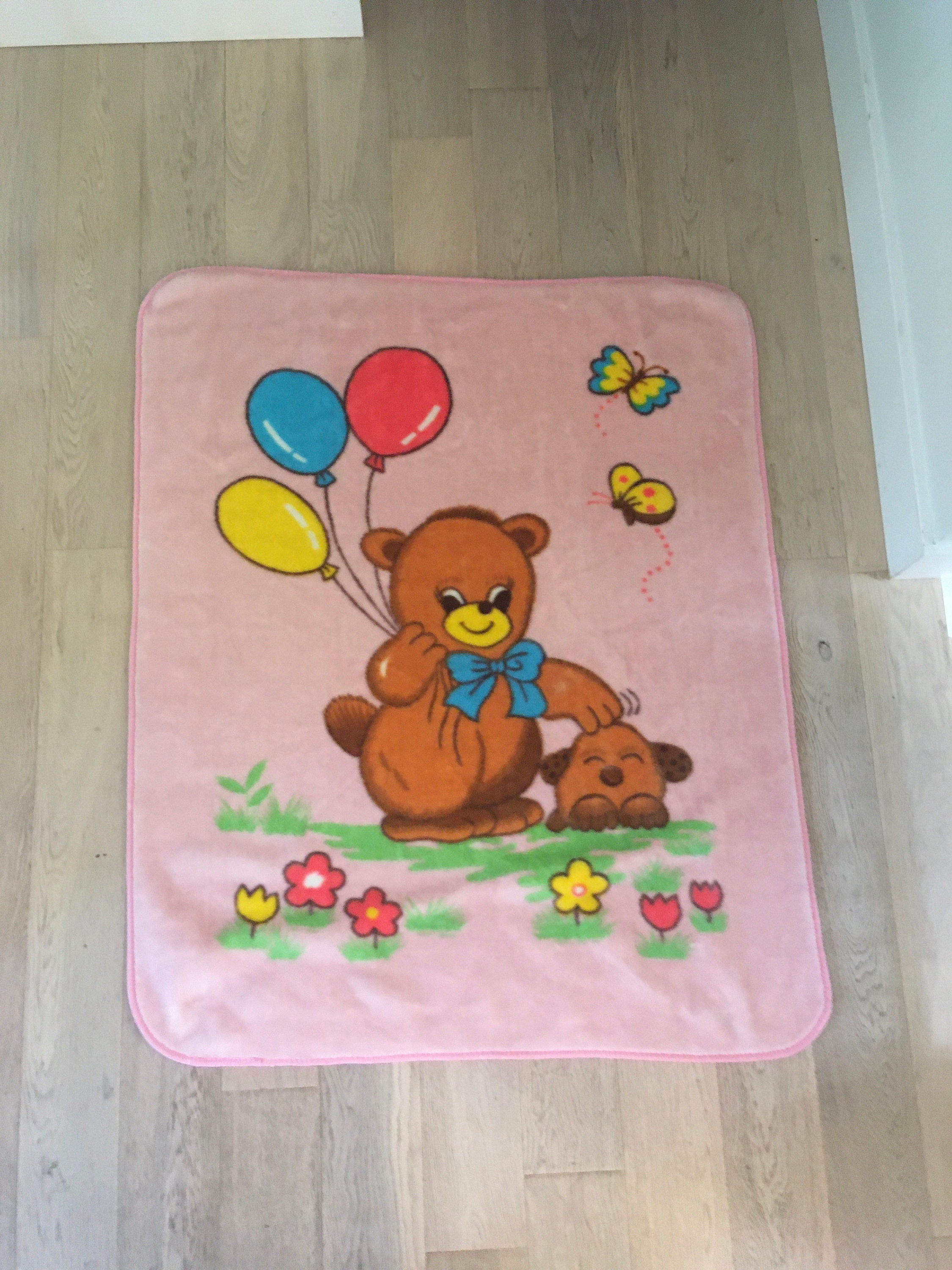 Pink Teddy Blanket Etsy Canada