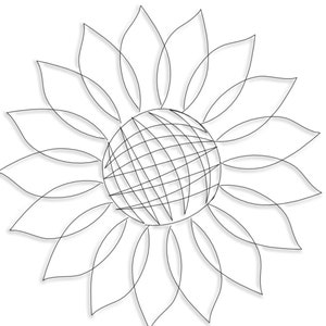 Zonnebloembloem quiltblok borduurontwerp + png-afbeelding