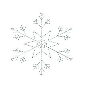 Snowflake Quilt Block Machine Embroidery design files.