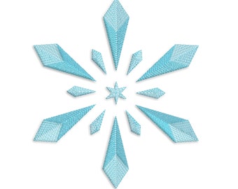 Snowflake No.5  Sketch Machine Embroidery design files.