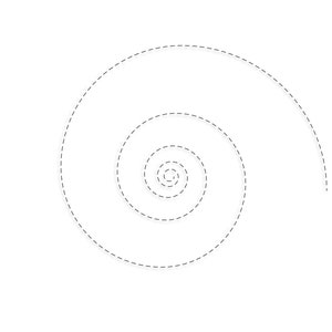 Muschel Goldene Spirale Single Run Quilt Block Stickerei Design