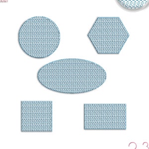 5 Shapes Set Knockdown Pile Nap Loft Down Frame Tatami Stitch Embroidery design file