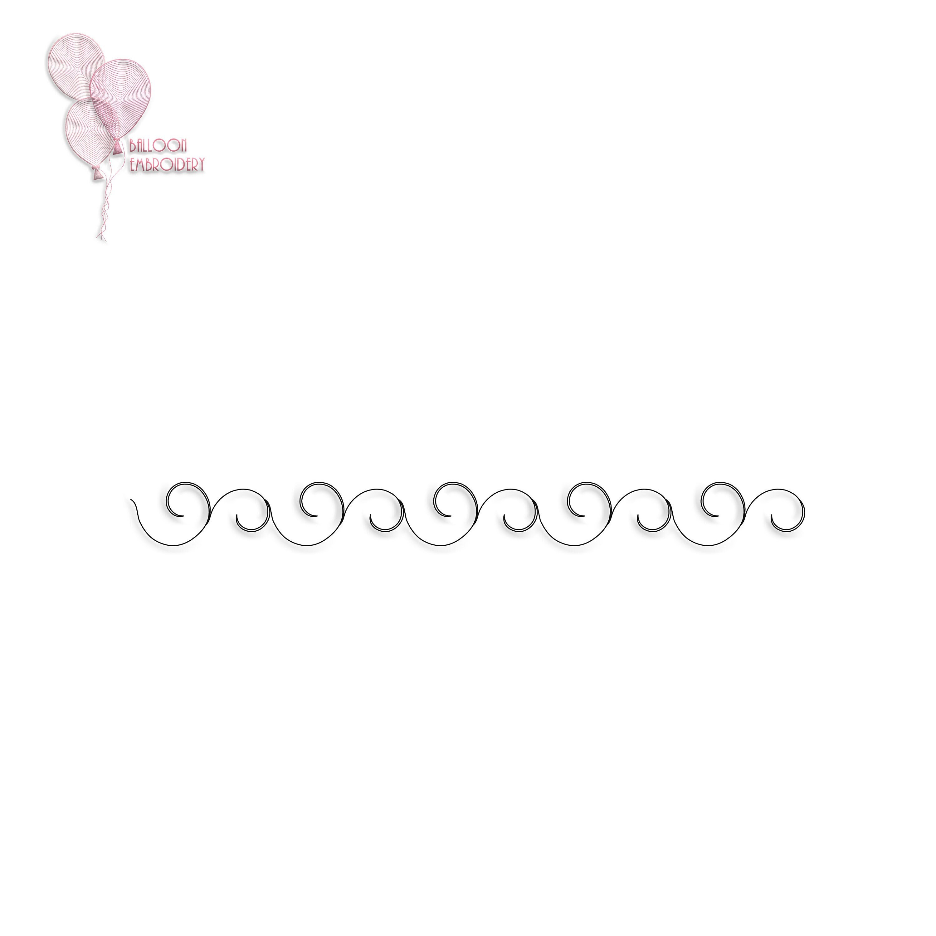 Chain Spiral Line Single Run Edge to Edge Continuous Quilt Block Embroidery design