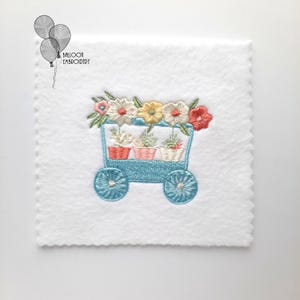 Blumen Warenkorb Stickdatei