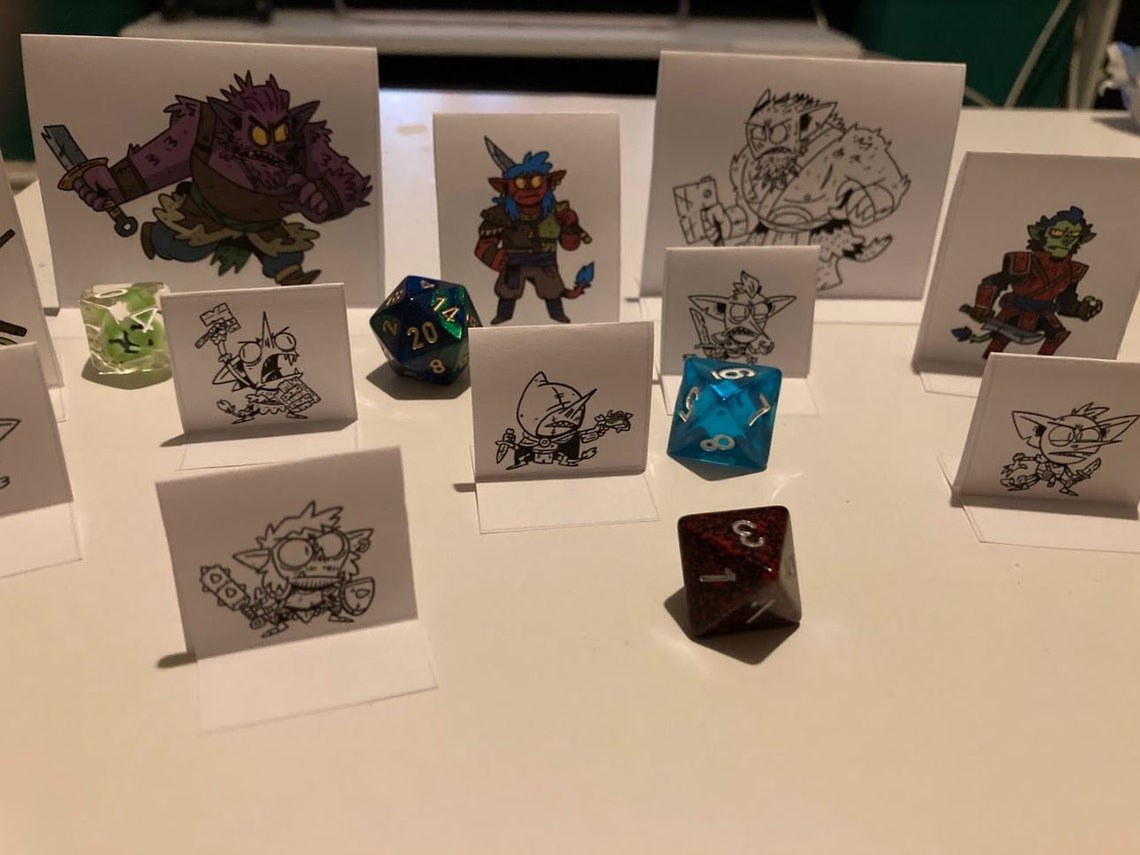 Goblin TTRPG Paper Mini Set 1 - Etsy.de