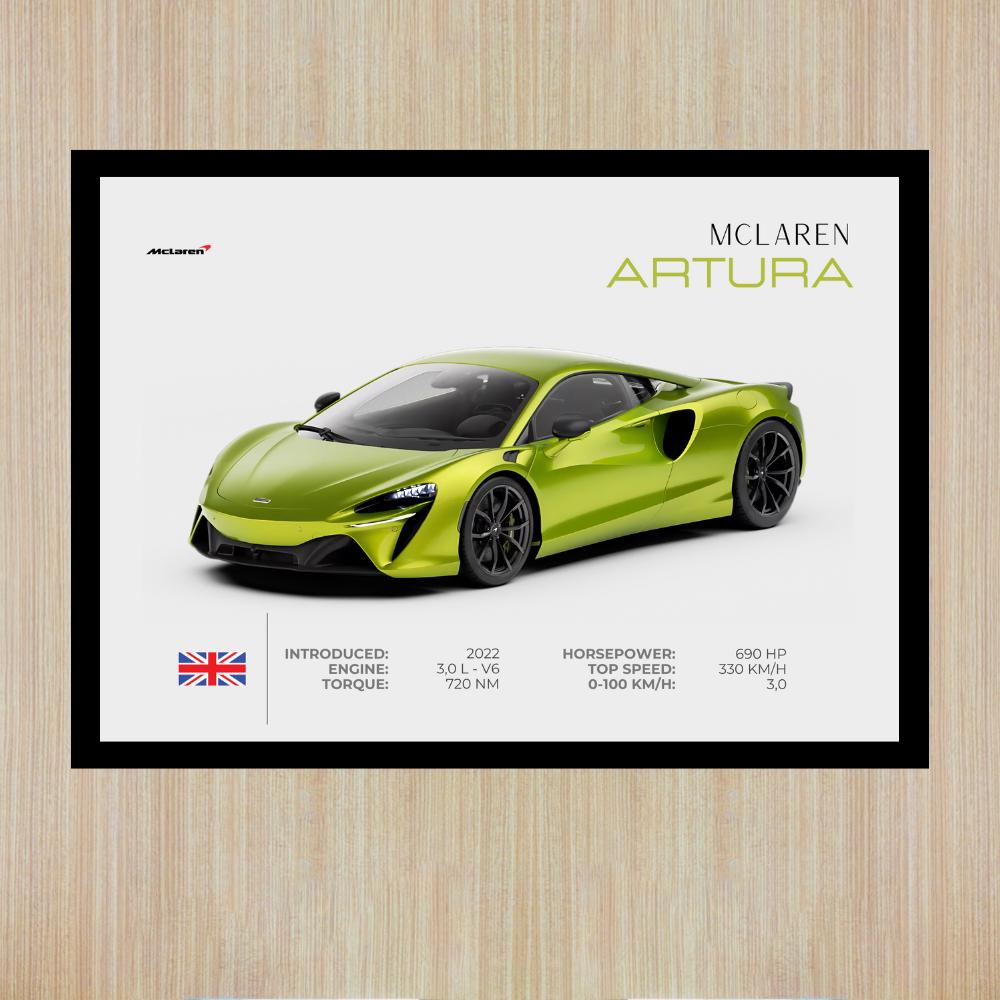McLaren Artura Poster | Digital Download | Printable Car Poster | Poster | McLaren Poster | Car Home Deco Poster