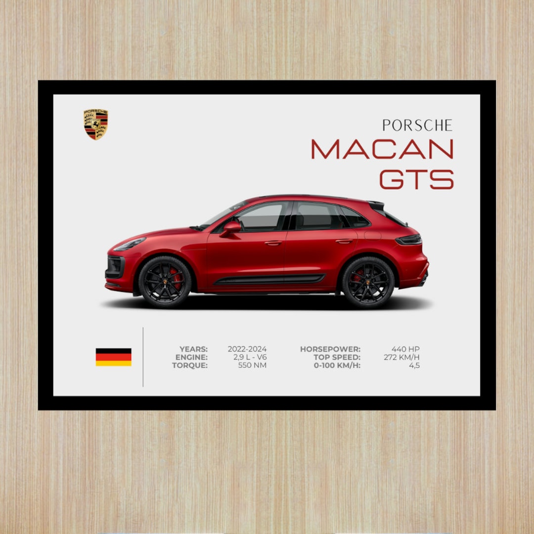 Porsche Macan GTS Poster | Digital Download | Printable Car Poster