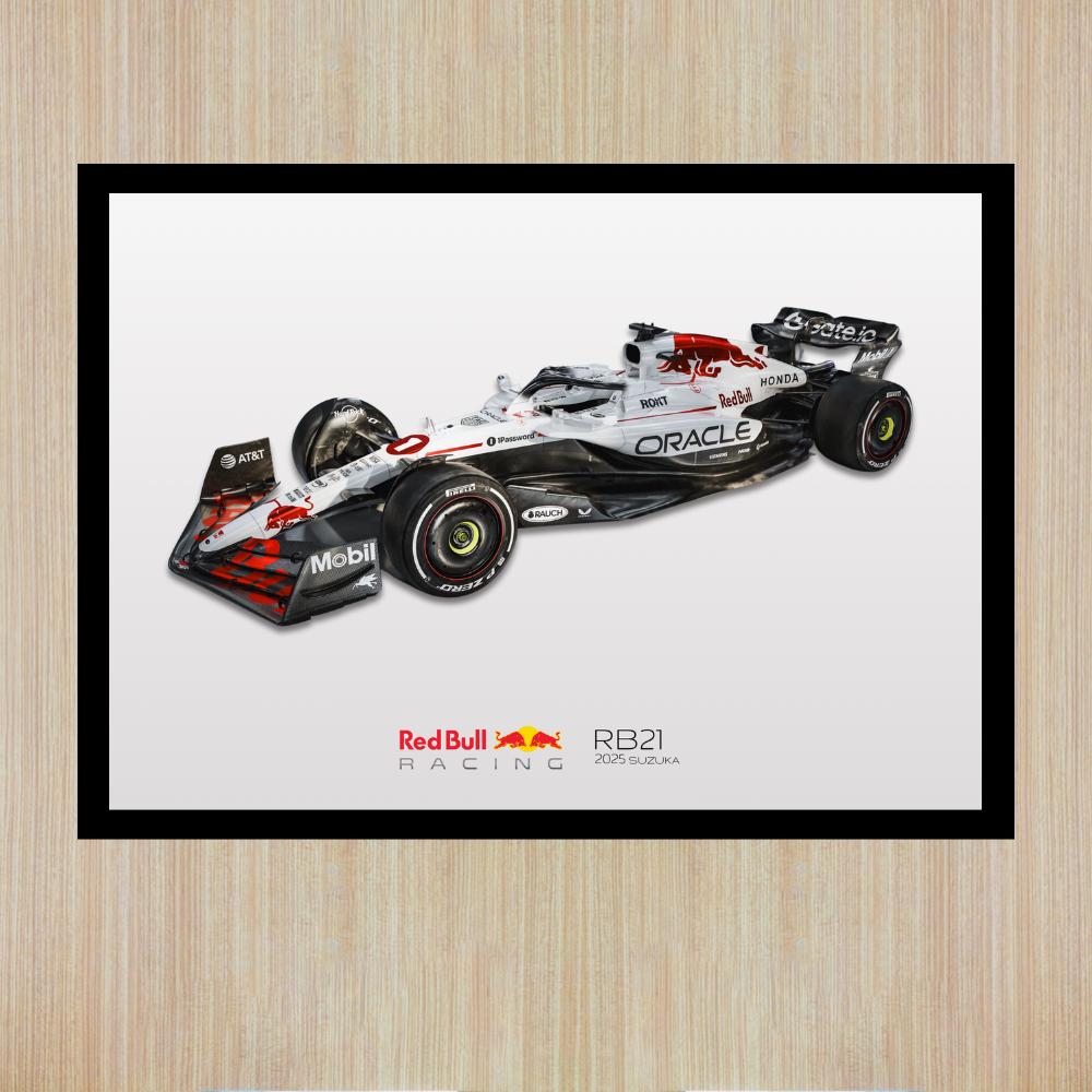 2025 Red Bull RB21 Suzuka F1 Poster | Digital Download | Printable