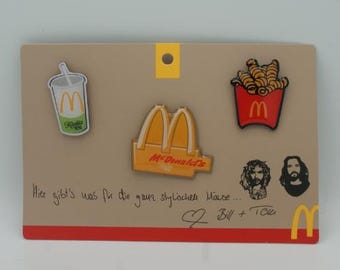 McDonald's Kaulitz Pin-Set 2024 – Bill & Tom Kaulitz Pins – 3-teilige McDonald's Limited Edition Pins