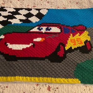 Lightning McQueen Handmade Blanket