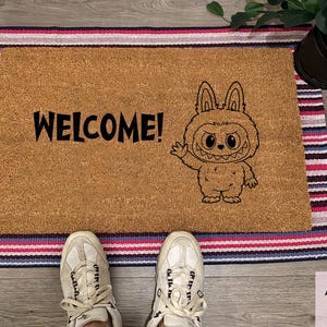 Labubu Welcome Doormat | Labubu Housewarming Gift | Labubu Home Decor