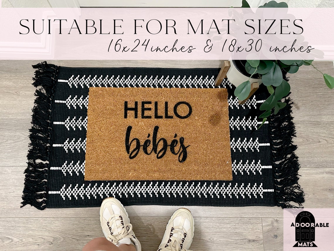 24x36 Inch Black and White Boho Rug Doormat Layering Rug Etsy