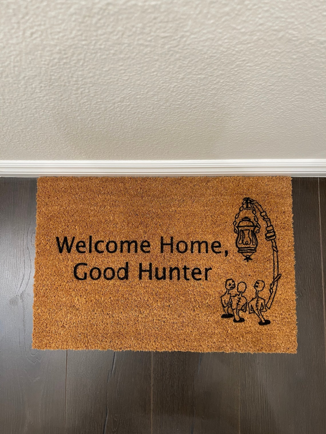 Home Good Hunter Doormat Bloodborne Doormat Gifts Etsy