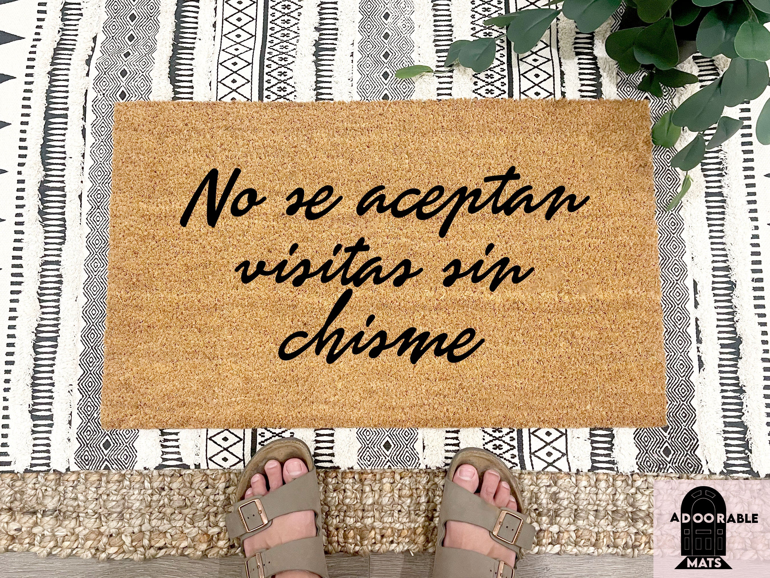No Se Aceptan Visitas Sin Chisme | Spanish Door Mat | Spanish