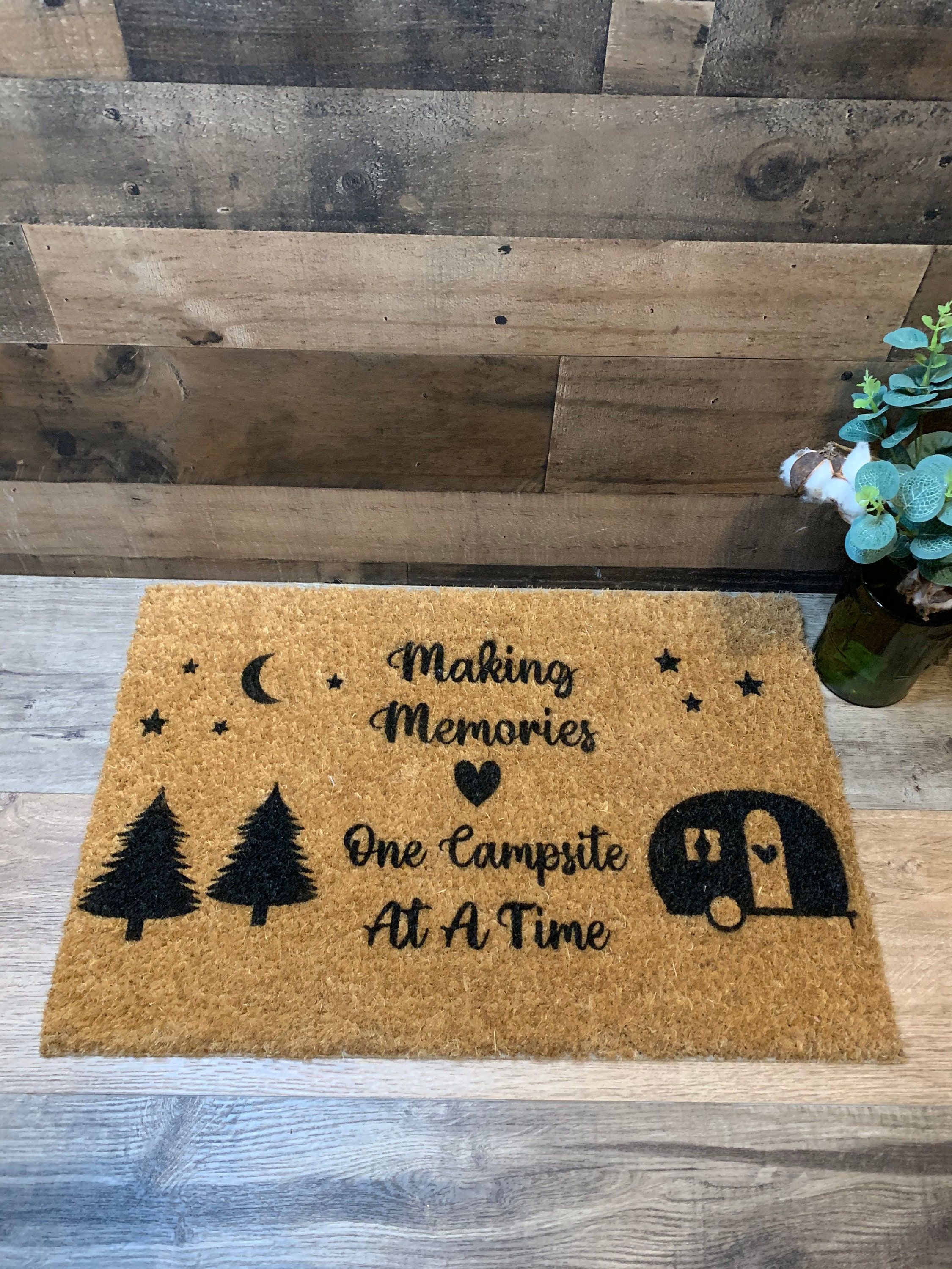 Making Memories One Campsite at A Time Door Mat RV Door Mat Etsy UK