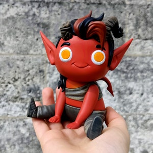 Resin Printed Karlach figure - Painted