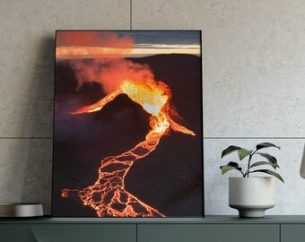 Descarga digital, Erupción del volcán Eyjafjallajökull en Islandia 2010, Nature Wall Art