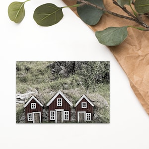 Elfes Maisons Unique Islande Carte Postale