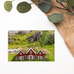 Cartes postales uniques Maisons des Elfes en Islande (10pcs)