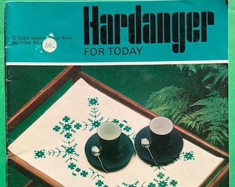 Vintage 1960s Embroidery Coats Book No. 1066. Hardanger For Today. Scandi Patterns for Decor projects. Pulled Work, Whitework, Nordic design