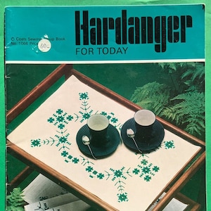 Vintage 1960s Embroidery Coats Book No. 1066. Hardanger For Today. Scandi Patterns for Decor projects. Pulled Work, Whitework, Nordic design