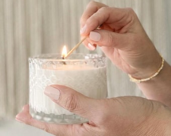 Bougie Palo Santo | Parfum chaud de bois, bougie de spa de luxe, décoration d'intérieur minimale, cadeau douillet, fait main au Canada