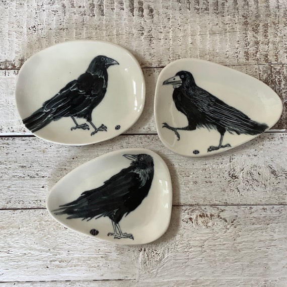 Crow Plates | Etsy