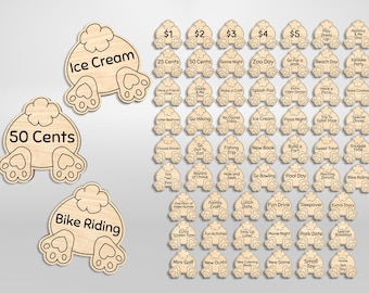 Family Fun Easter Tokens (Egg Inserts)